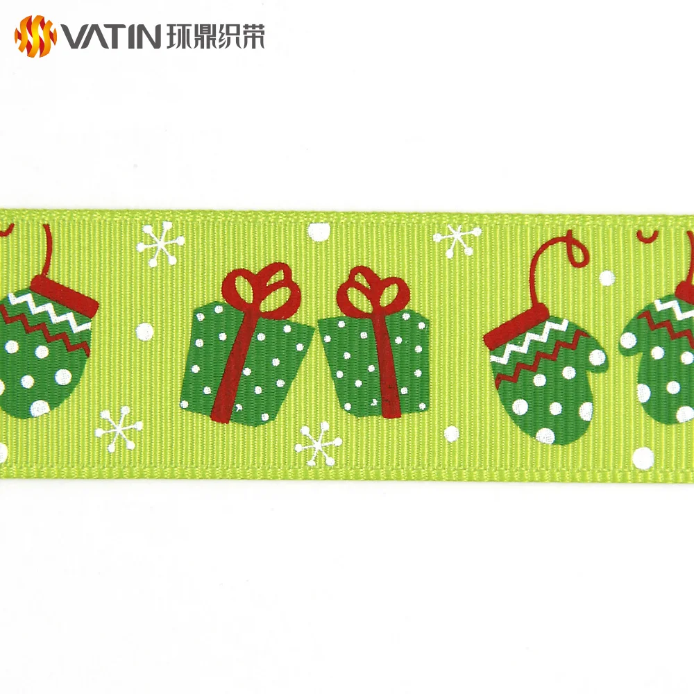 
Personalized Design Your Own Ribbon Print 1 Inch Christmas Printed Grosgrain Ribbon 