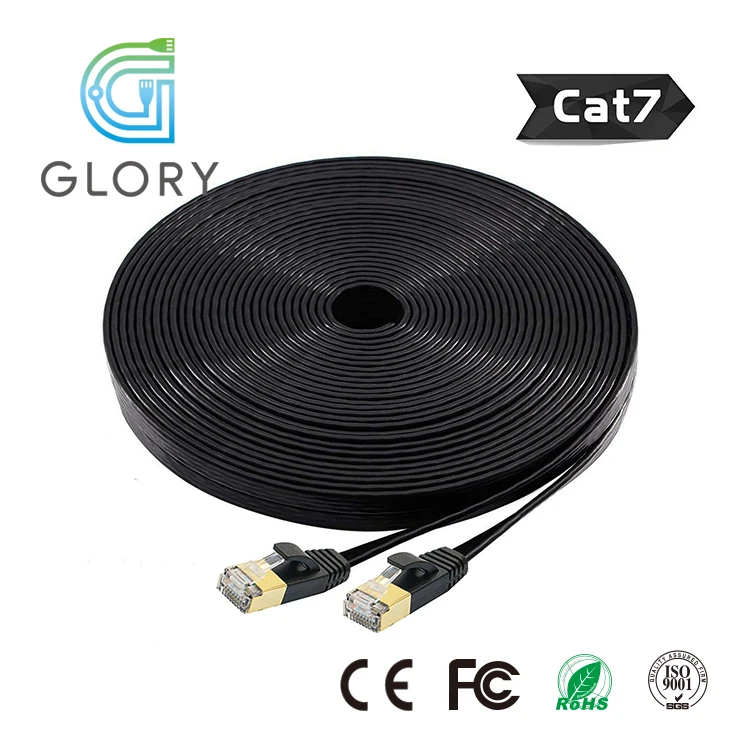 Top Quality Braided CAT7 Shielded SSTP Ethernet Network Patch Cord Cable