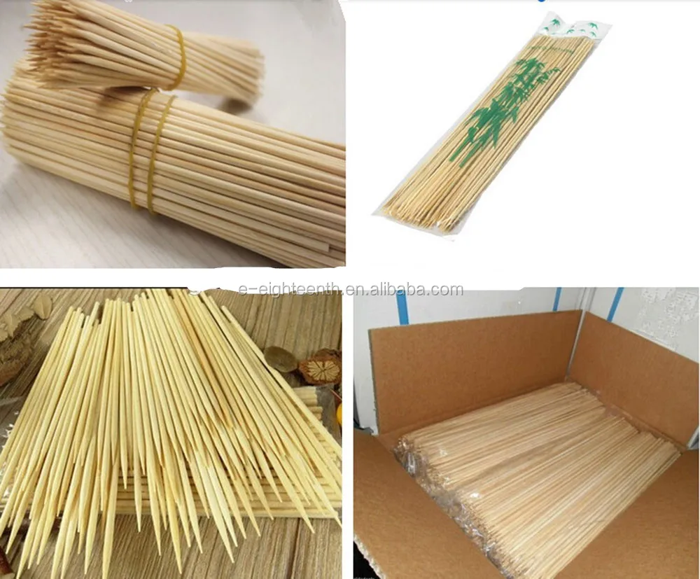 purely natural barbecue bamboo sticks grill tools pure white bbq stick skewer