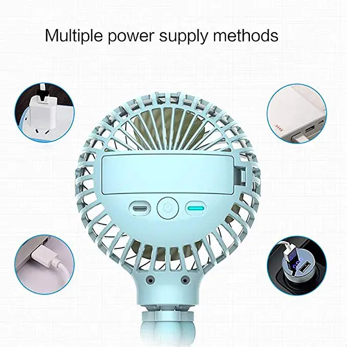 Портативный мини-вентилятор для детской коляски, персональный портативный Настольный вентилятор для детской кровати с гибким штативом, USB Перезаряжаемый вентилятор для офиса/комнаты/улицы