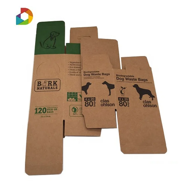 Factory Wholesale Custom Logo Printed Cardboard Mini Style Kraft Paper Folding Box