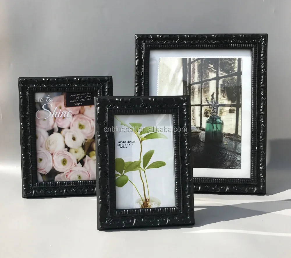 Черные рамки для фотографий рамка в европейском стиле готов стоять или повесить