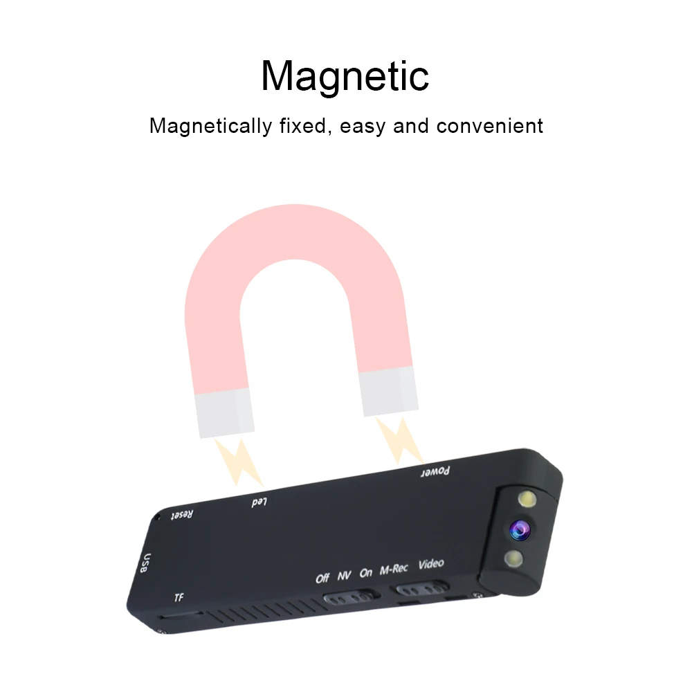 HD 1080P Mini Camera Espionage Video Recorder with Back Clip