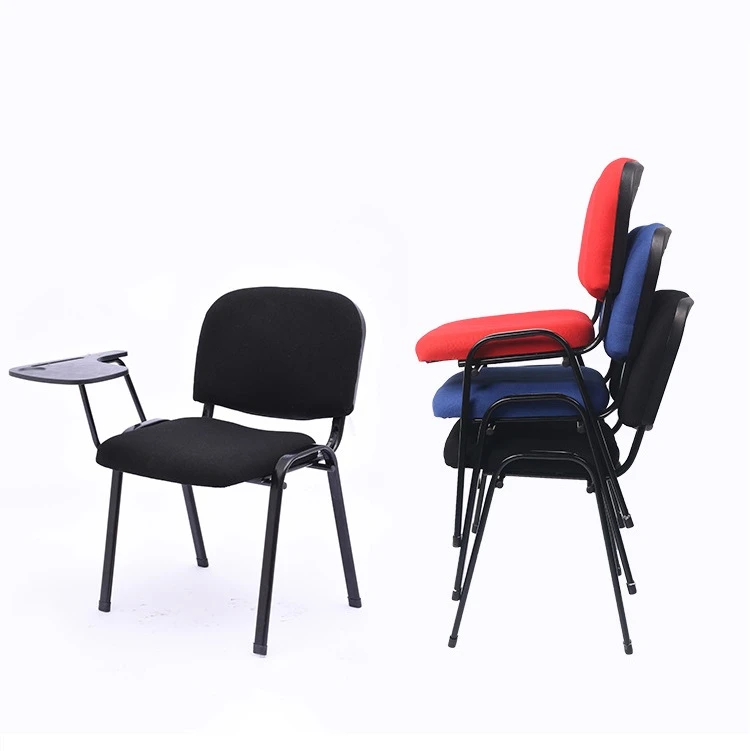 Wholesale Seat Office Meeting Stackable Conference Room Visitor Training Waiting Plastic Chair With Steel Leg Without Tyre