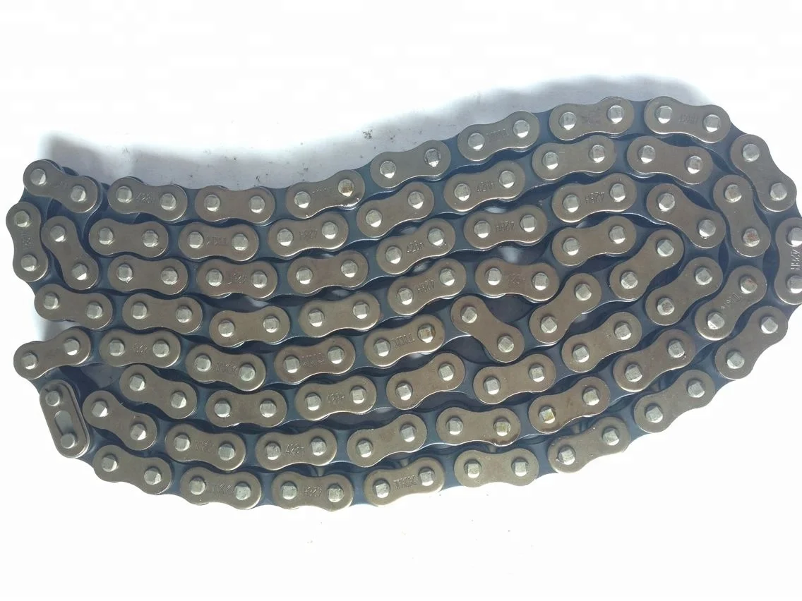 Gold copper- plated chain 428H for motorcycle,motorcycle spare parts