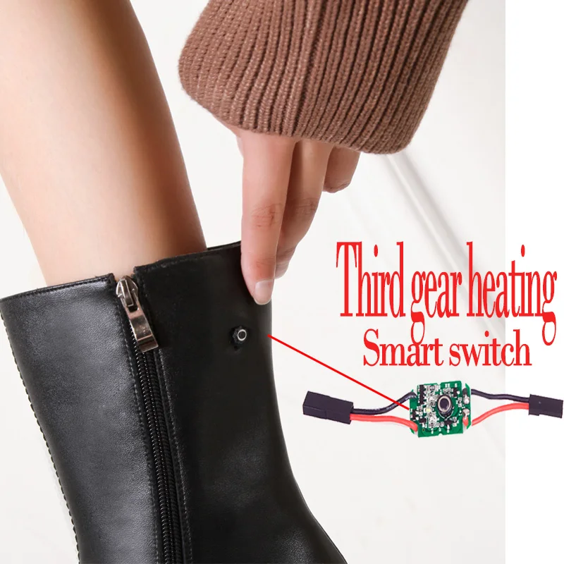 Женские уличные ботинки с защитой от холода и электрическим подогревом, новинка 2021