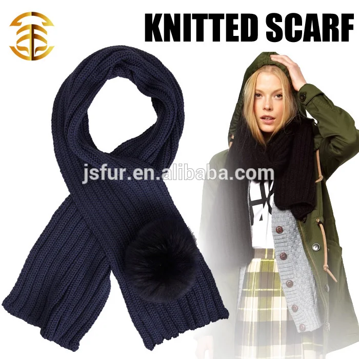 2015 новый продукт мода и теплая зима шарф оптовой лисицы pom полиформальдегид шерсти вязать пользовательских вязания крючком ша