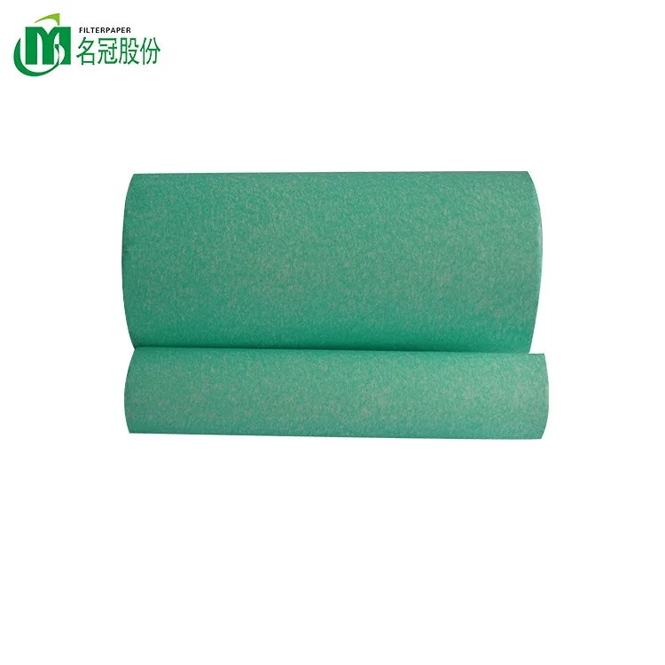 non-woven polyester particle white fiber filter media for air purifier