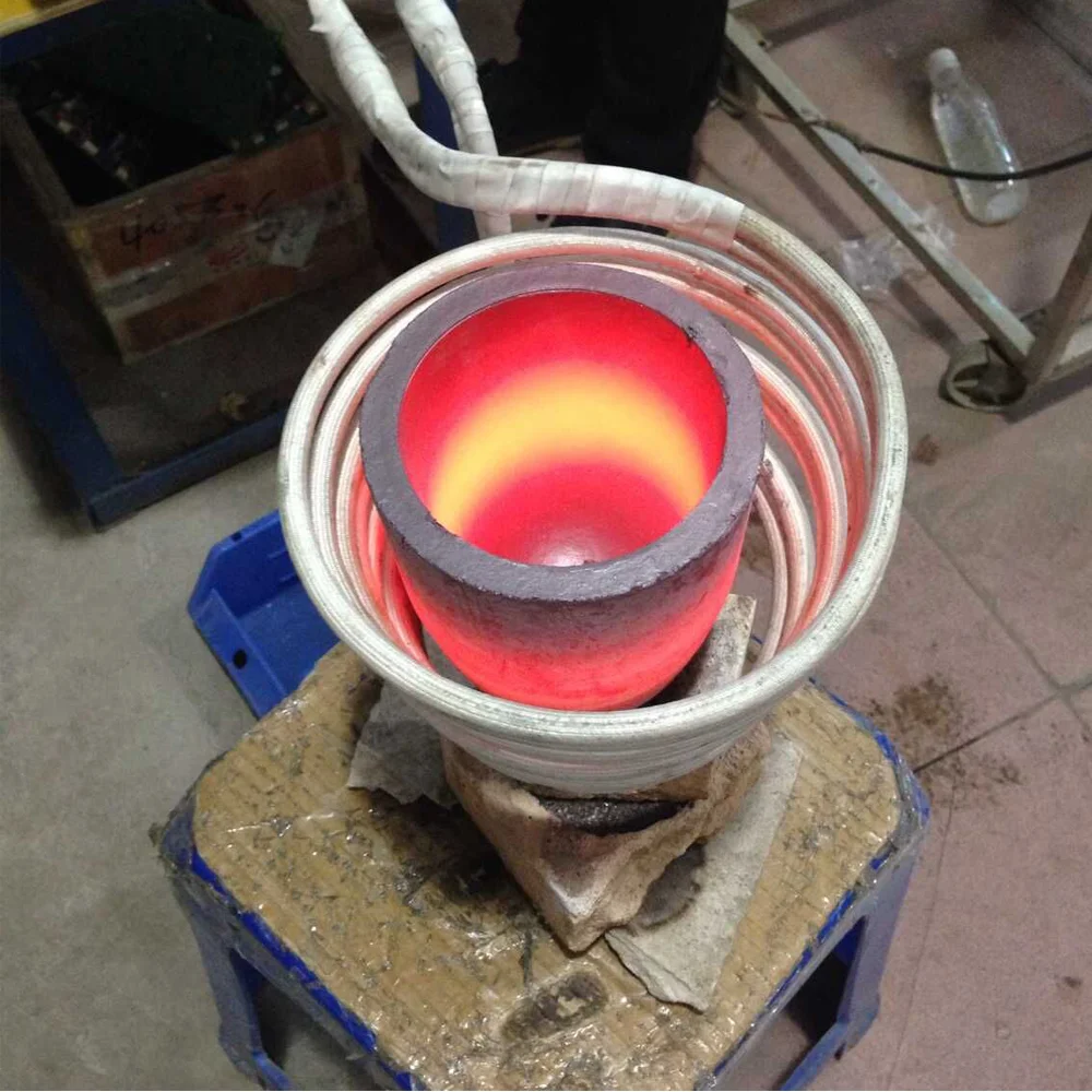 High Frequency Fast Heating Copper Silver Gold Induction Melting Furnace for Sale