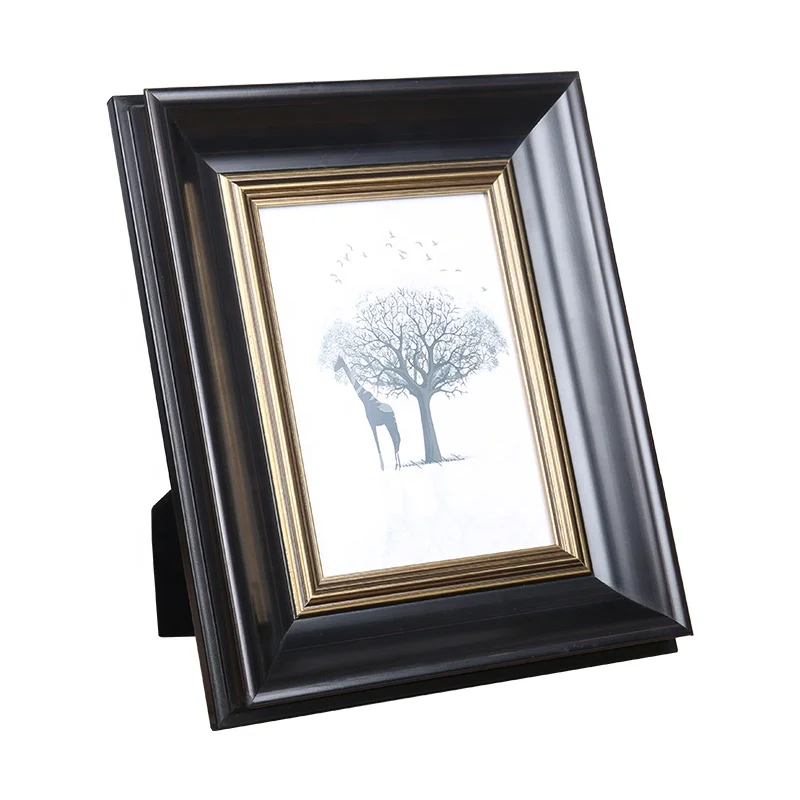 Wooden Black Photo Frame For Home Decor Wall Picture