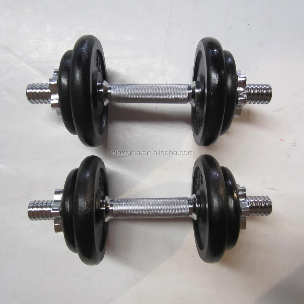 
Custom cast iron 40lb / 20kgs dumbbell set 