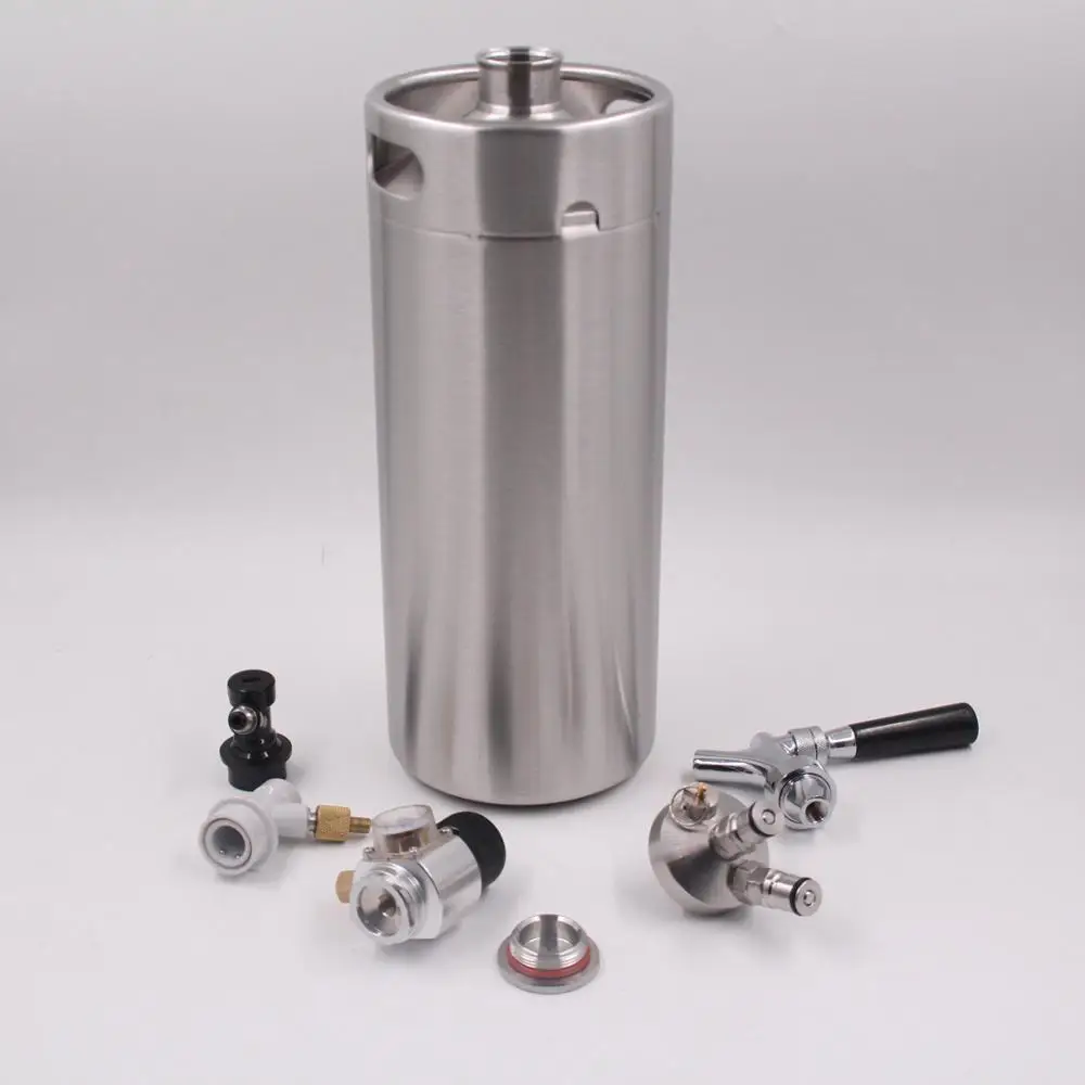 Dispensermini keg System 4L CO2 Regulator Stainless Steel beer keg