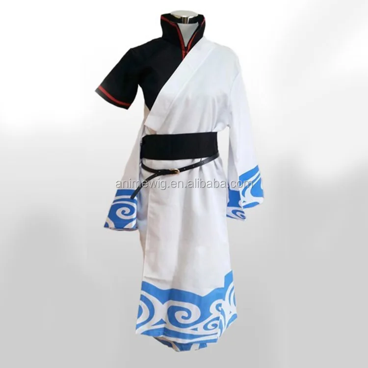 Japanese hot anime GINTAMA Sakata silver long sleeve men whole uniform set clothes cosplay costume