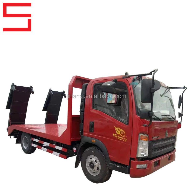 Towing Truck 5 Ton Car Carrier Truck Ladder Flatbed Lorry Towing Wrecker Truck