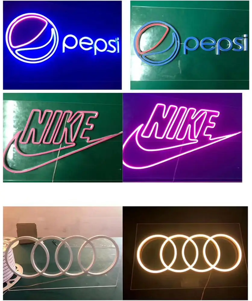 Led Neon Flex Color Jacket 12V 2835 120leds/m LED Silicone Neon Light Waterproof IP67 White Color for Led Neon Signs