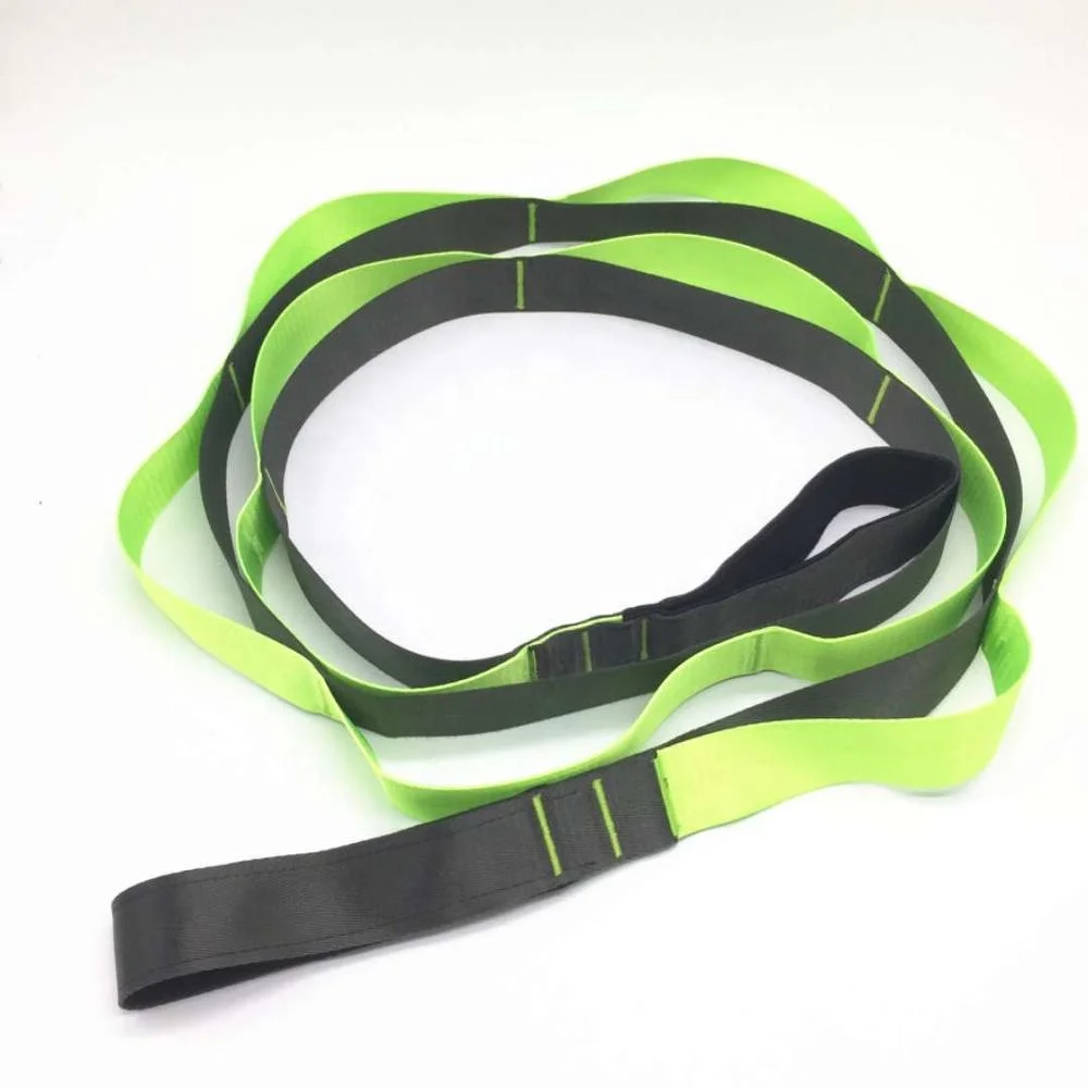12 Loops Yoga Stretch Strap Multi-Loop Strap for Pilates, Dance and Gym