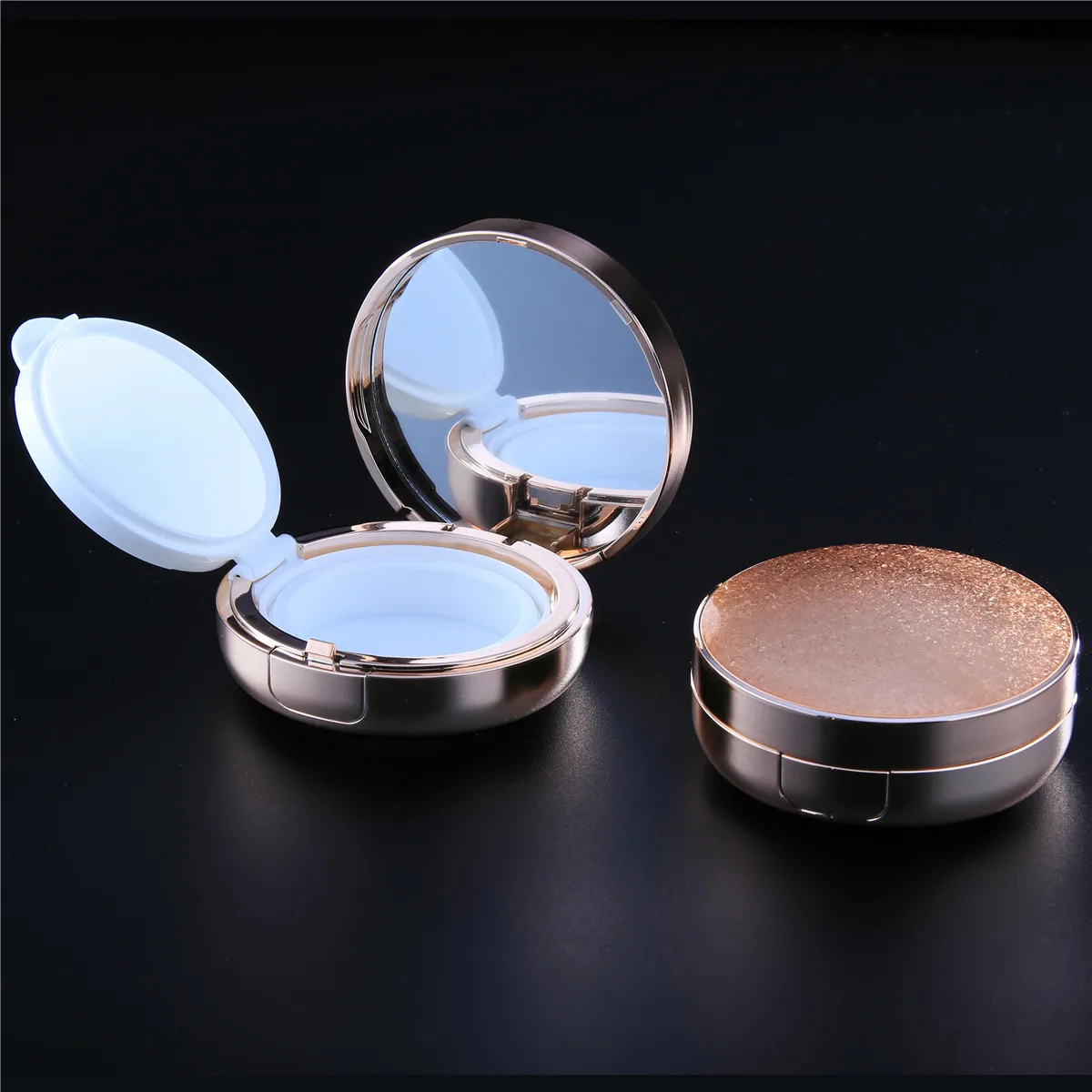 Cushion case spraying plastic compact powder box Air cushion powder case cosmetic packaging box wholesale