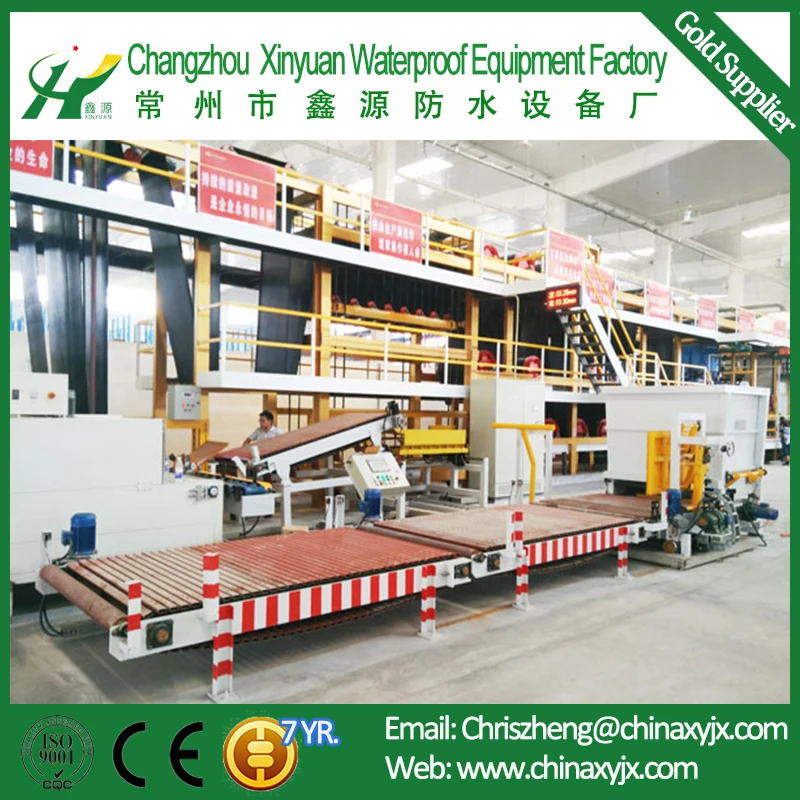 SBS/APP modified bitumen waterproof membrane making machine