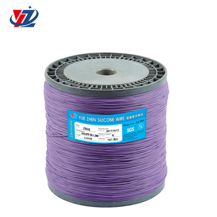 Высокая температура 28AWG медный провод силикона