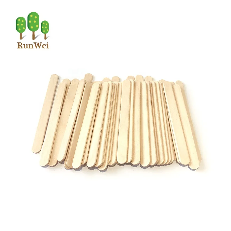 Food grade disposable wooden ice cream sticks popsicle stick