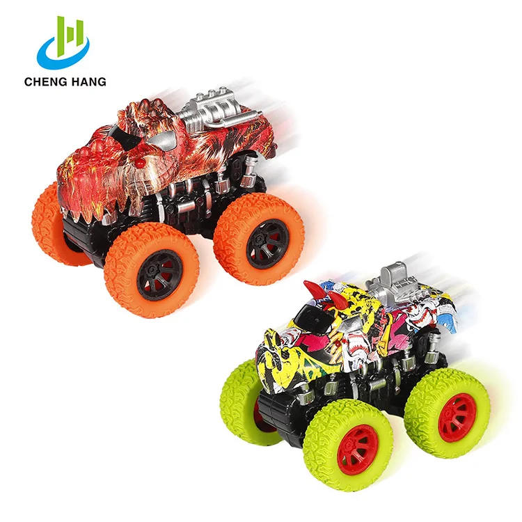 
diecast car plastic model toy vehicle dinosaur cars super truck toys friction toy cars plastic mini monster truck for wholesale 