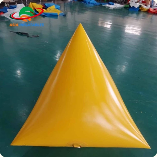 Надувной плавательный буй, надувные плавающие треугольные буи для аквапарка