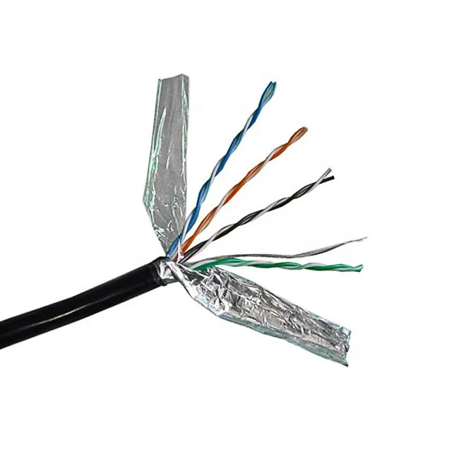CAT6e SF/UTP Solid Bare Copper Structured Ethernet LAN Cable in 305m/1000FT Pull-out Box
