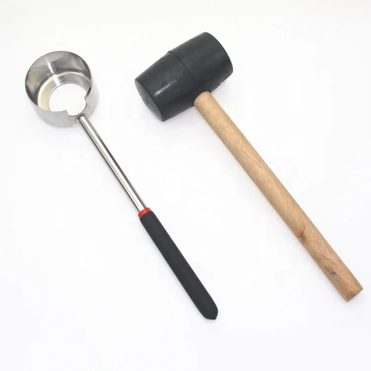 Heavy Duty Stainless Steel Coconut Opener With Hammer Set 2pcs SW-KG710
