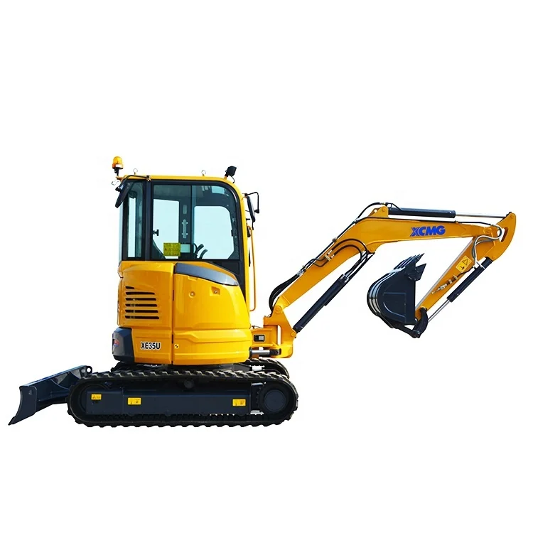 
Rubber Track Mini Excavator Tailless 4ton Small Digger 0.11cbm Bucket Hydraulic with Dozer 