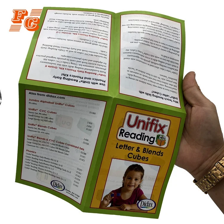 Cheap product advertising flyer catalog brochure printing