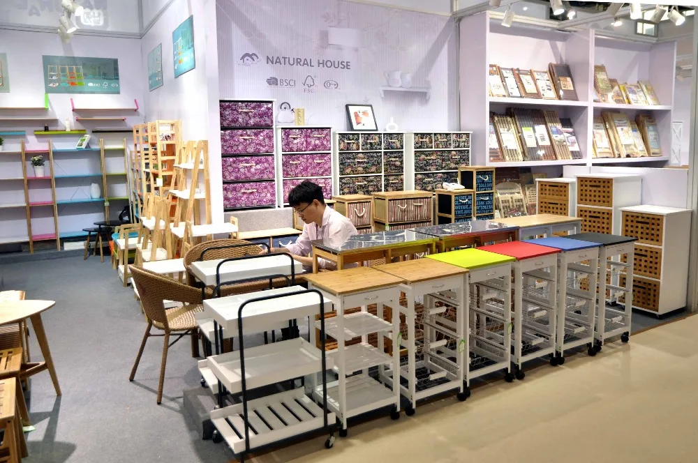 
Fashion Professional Mobile 4-shelf Kitchen Mobile Food Serving Kitchen Dining Carts 