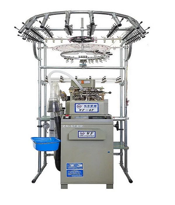
factory price wf-6f computerized select terry socks knitting machine for hosiery making 