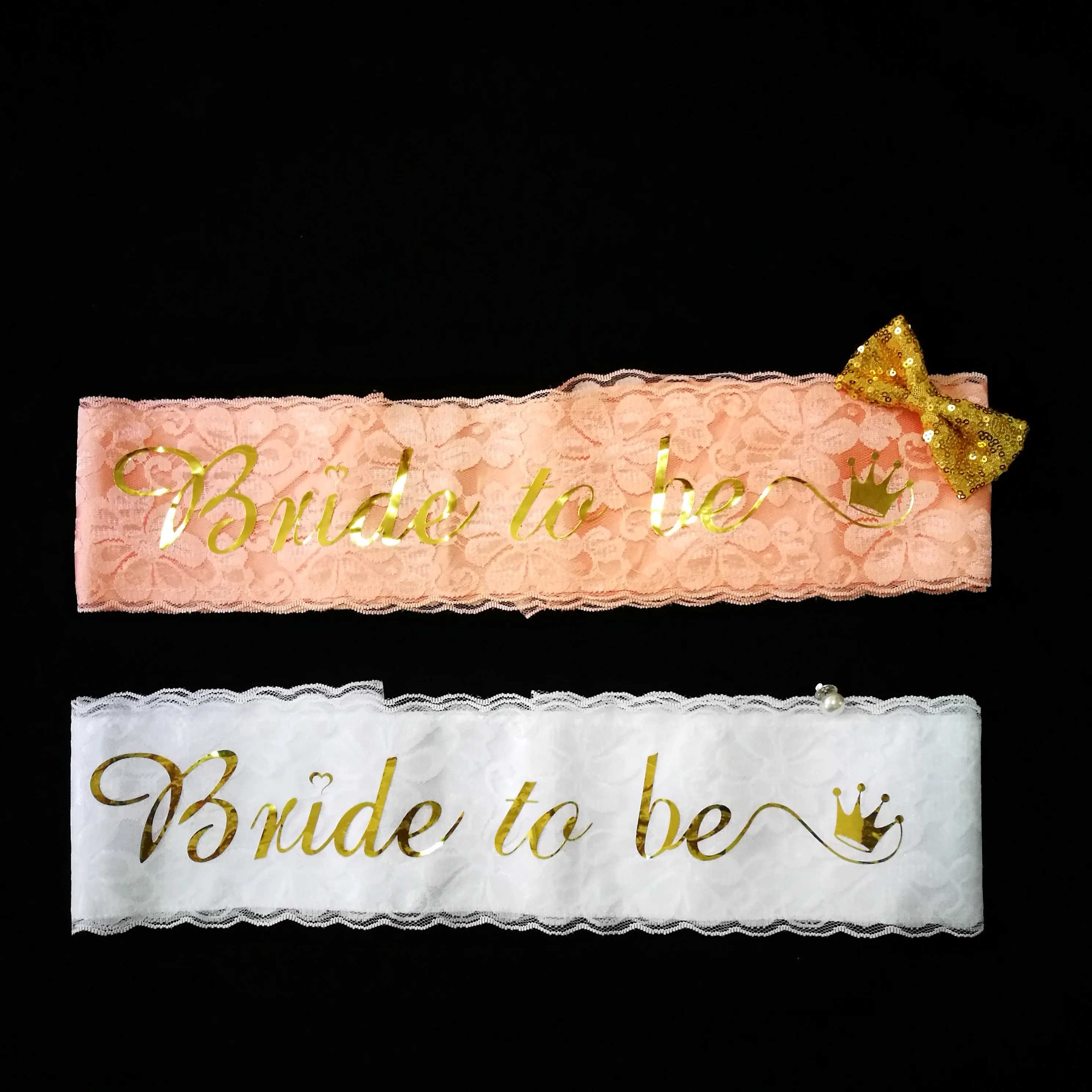2019 new rose gold bride to be decorations kit sash tiara balloon straw Bachelorette Party supplies