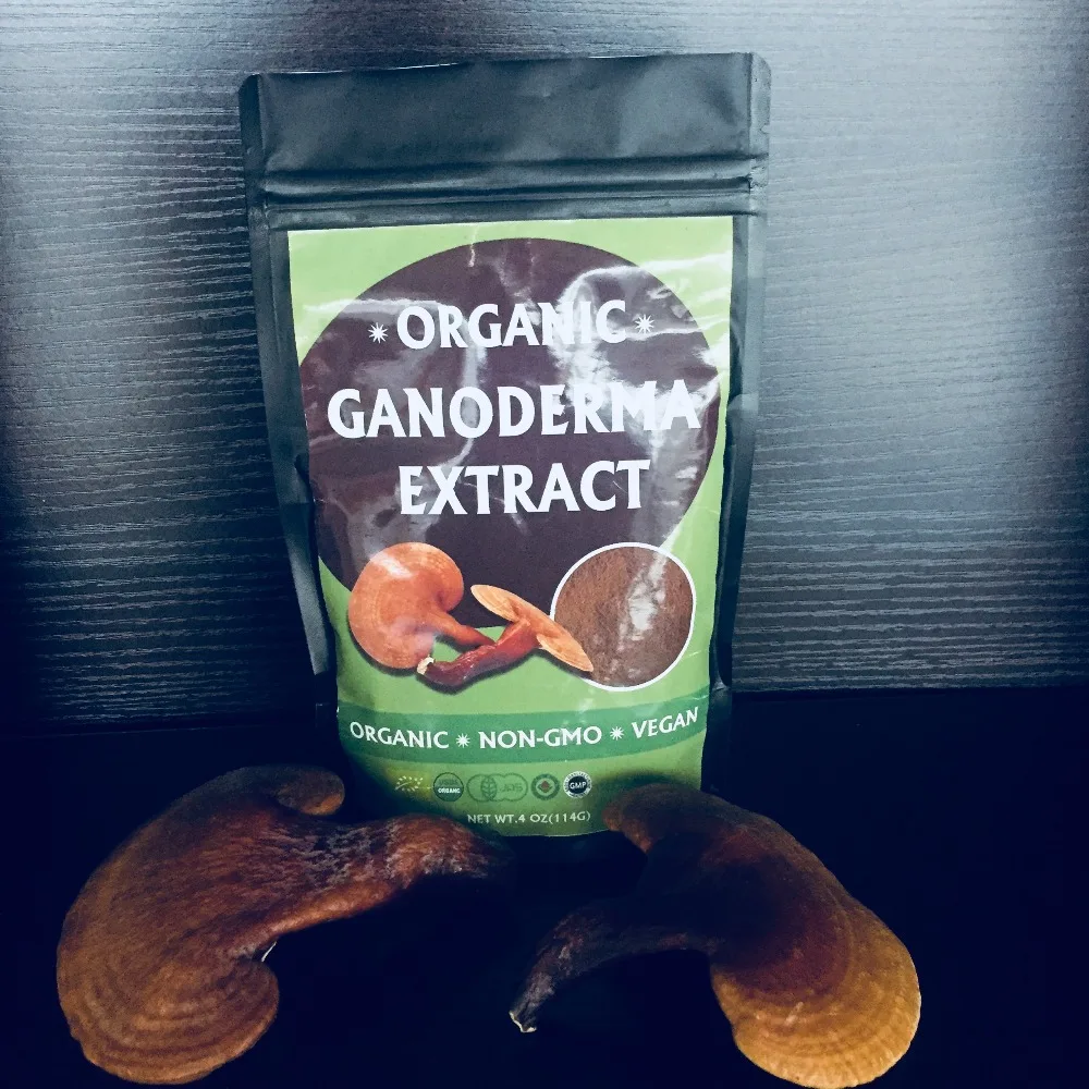 Organic Magic Mushroom Reishi seed Extract Powder Maitake Shiitake Combination Packaging