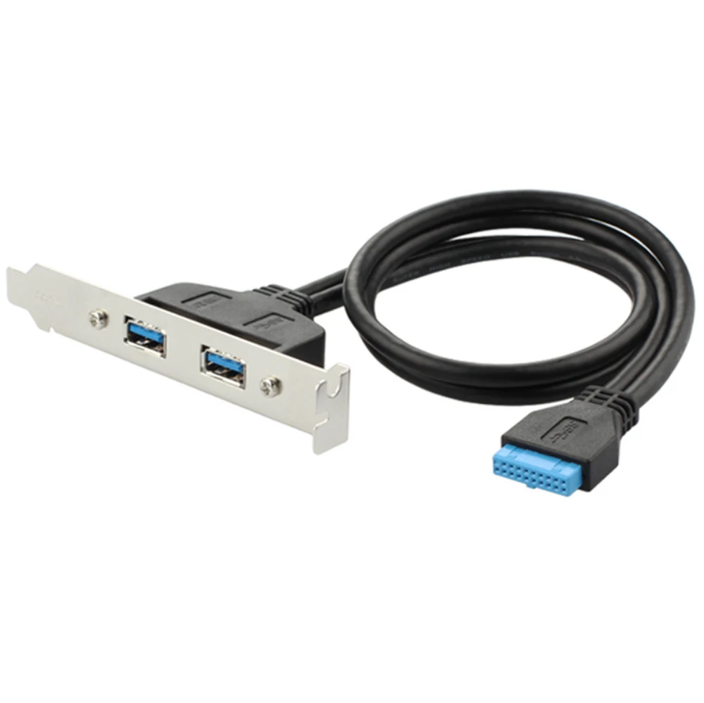 USB3.0 Motherboard PCI Rear Connection to 20 Pin Extension Connector Cable