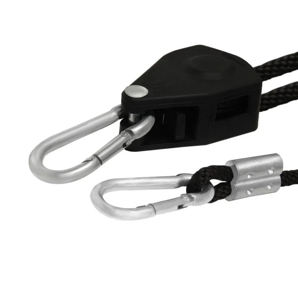 
Adjustable grow light reflector clip hanger rope ratchet 