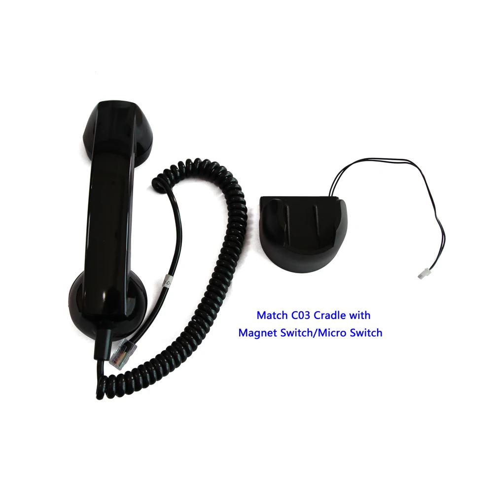 Industrial WeatherProof PC/ABS Plastic handset/Push to Talk Handset Telephones