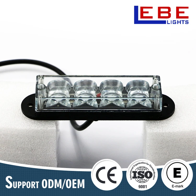 Car led emergency vehicle lighthead/grille surface led strobe light