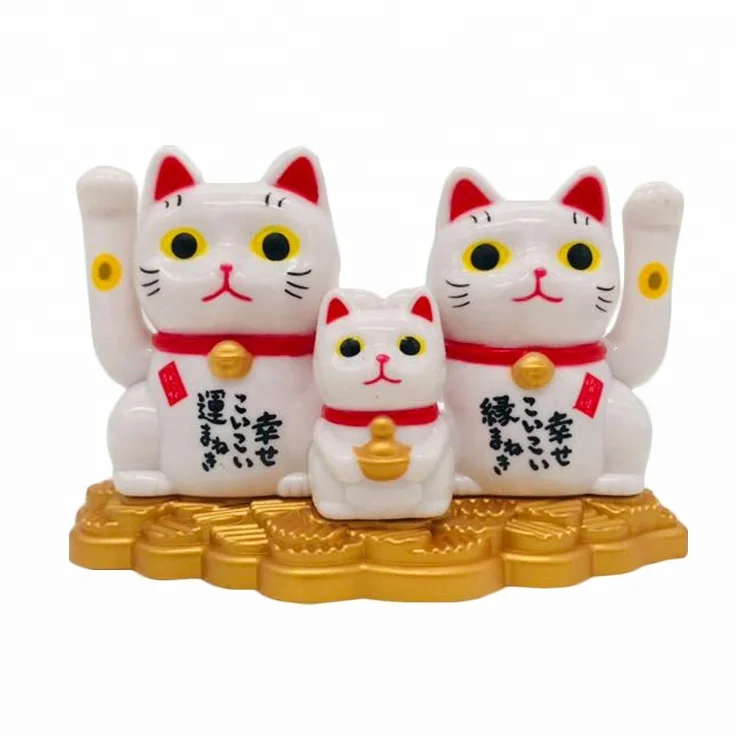 New custom plastic lucky cat solar power dancing toy for car toys