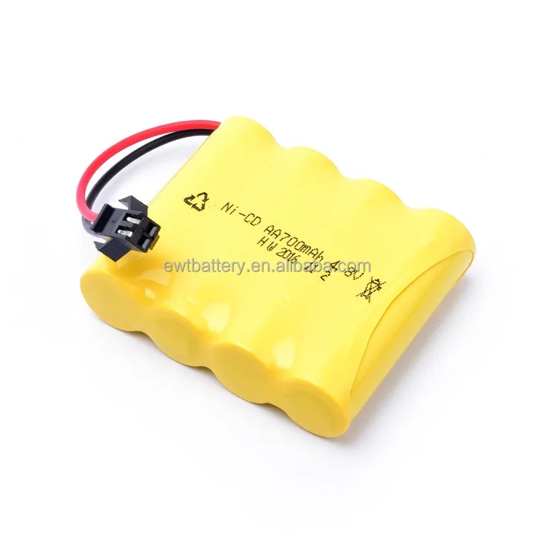 ni-cd battery 4.8v 300mah battery ni-cd aa rechargeable battery pack 4.8v  for consumer device