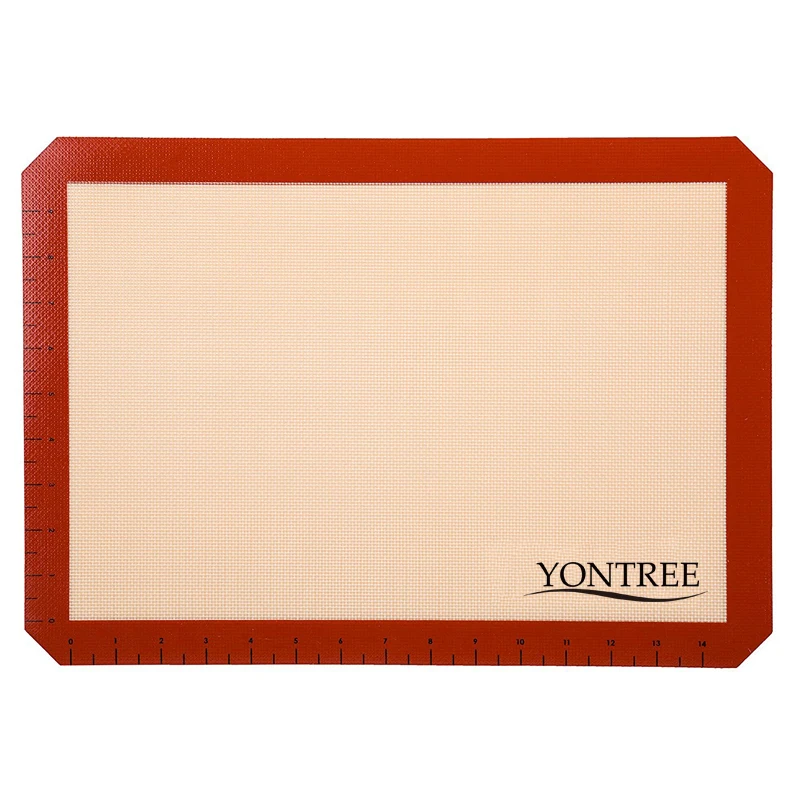 42*29.5CM Non-stick Food Grade Silicon Rubber Macaron Pastry Rooling Mat Fondant Silicone Baking Oven Mat