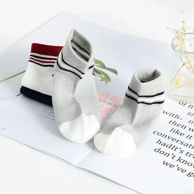 
Cute Hot Sale Baby Stripe 100% Cotton Child Tube Socks 