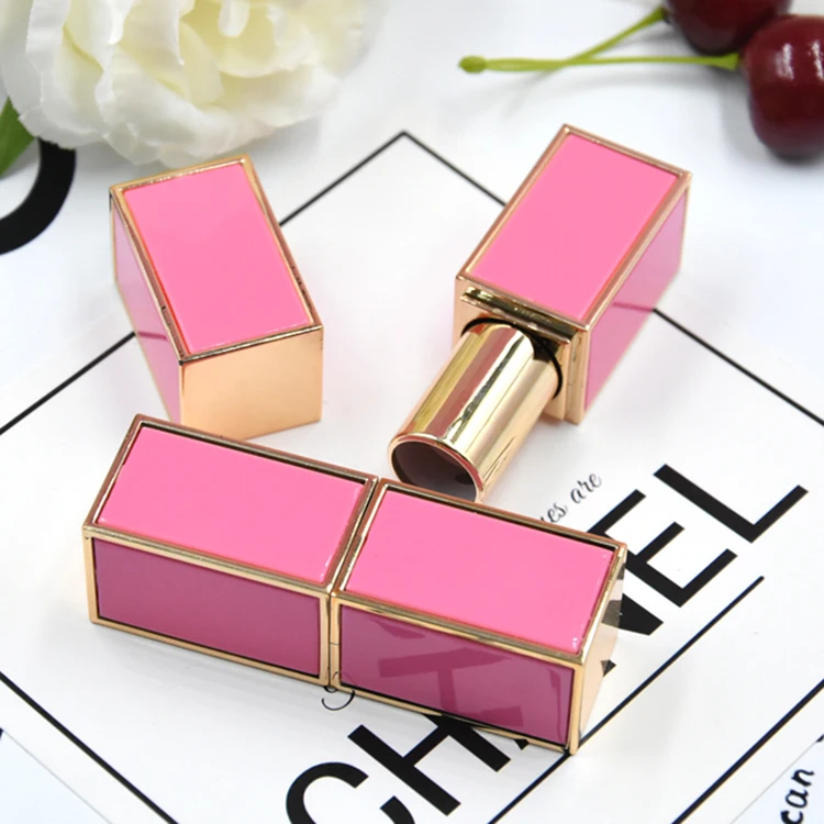 
Hot Sell Pink Square Lipstick Empty Tube with Magnetic Best Quality Lower Price Private Label Factory Price 