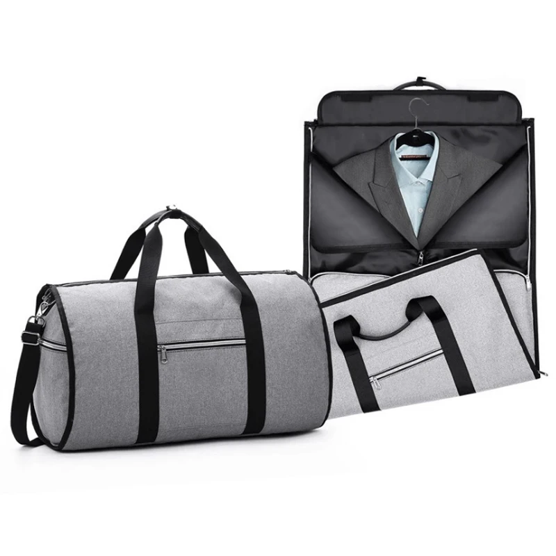 2 in 1 Convertible Travel Garment Bag Carry On Suit Bag Luggage Duffel
