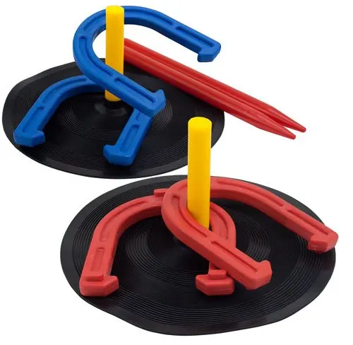 Rubber Horseshoe Set - Indoor Outdoor Games Safe for Children