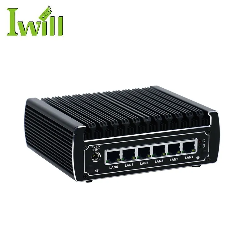 Cheap hardware firewall price i3 pfsense mini pc server with 6 lan