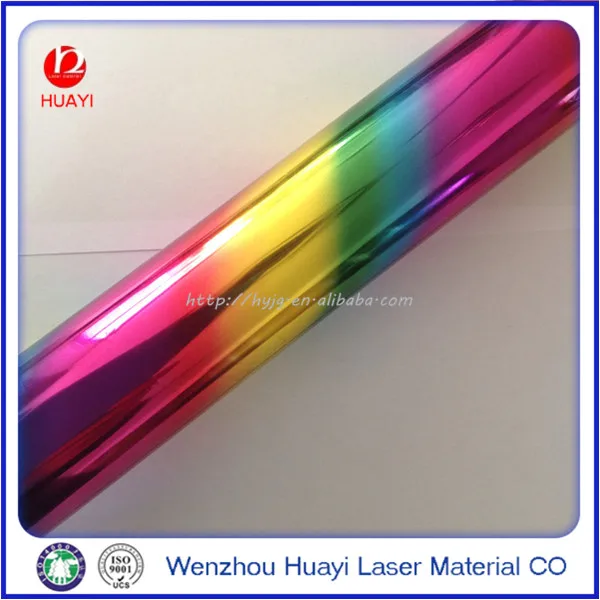 
china distributor date code stamp rainbow-colored hot stamping foil for cardboard, paper hot stamping foil 