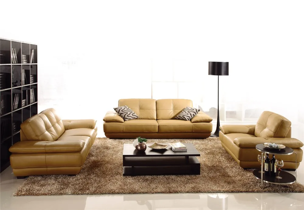 Cheap leather sofa modern style design 321 used leather sofa