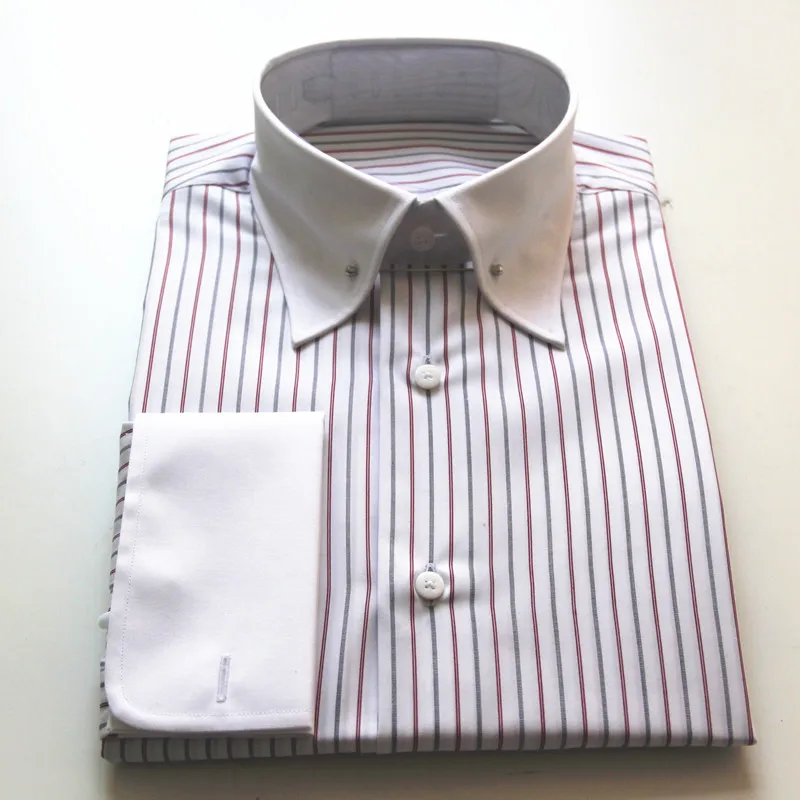 2019 unique pin collar MTM mens shirts