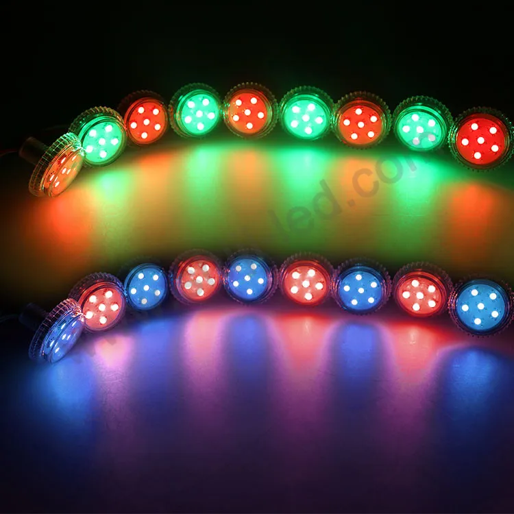 Programmable 35mm dot led pixel light digital led cabochon modules Addressable led turbo amusement Rides bumper cars signs